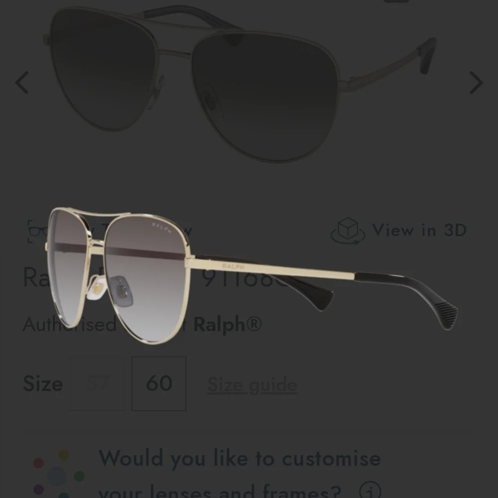 NWT Unisex Ralph Lauren RA4139 9116/8G Aviator Sunglasses